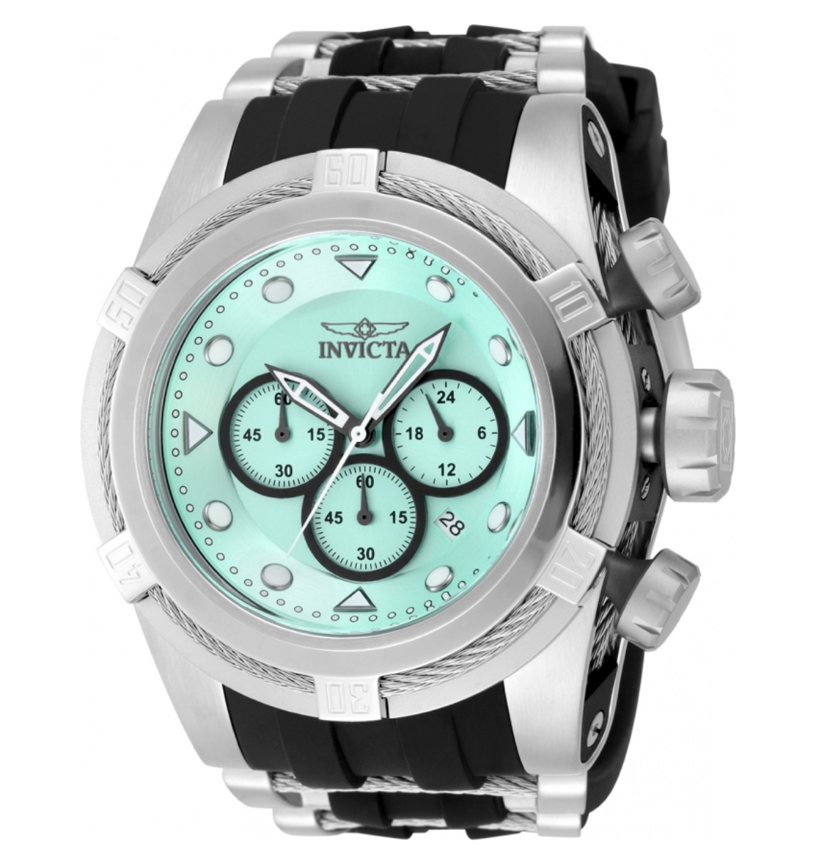 Invicta Bolt Zeus Men’s 53mm Turqoise Dial Chronograph Sport Watch 48407