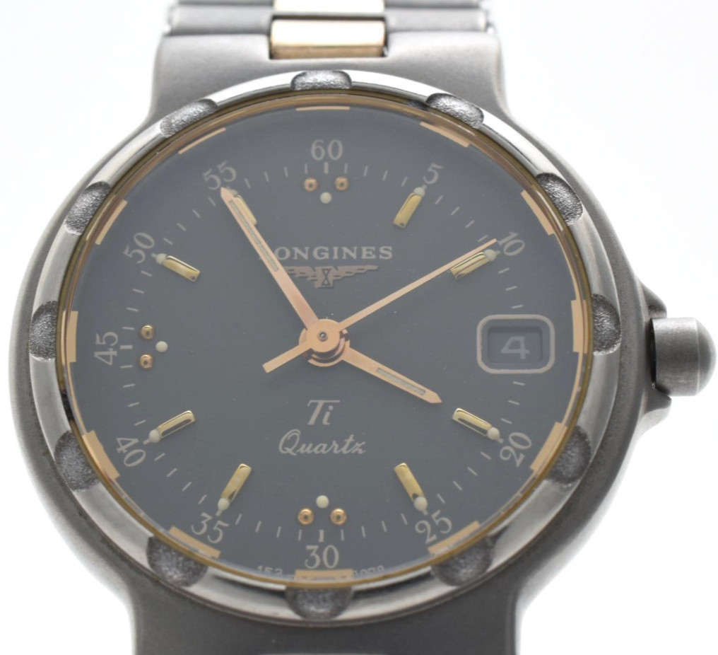 [NEAR MINT] Longines Conquest Ti V.H.P. Gold Men’s Watch From JAPAN