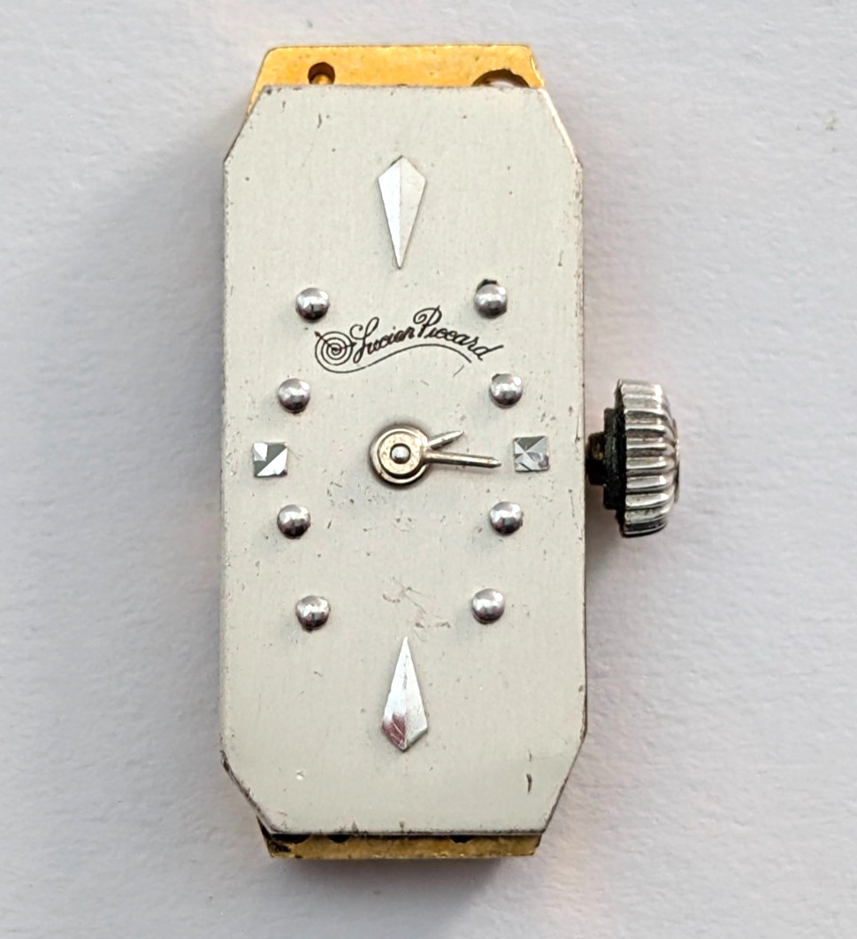 Vintage LUCIEN PICCARD LP37 17j Ladies 10mm Swiss Watch Movement PARTS or REPAIR