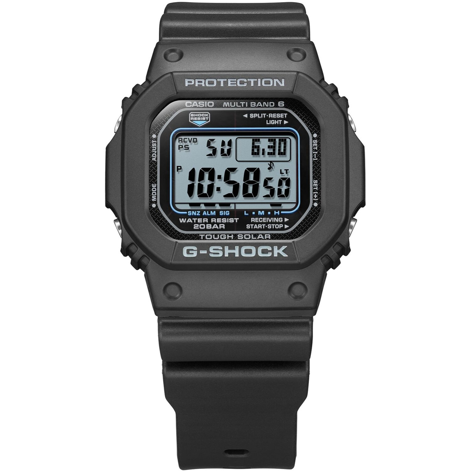 CASIO G-SHOCK GW-M5610U-1CJF Radio Solar Multiband 6 Black 43.2mm Watch