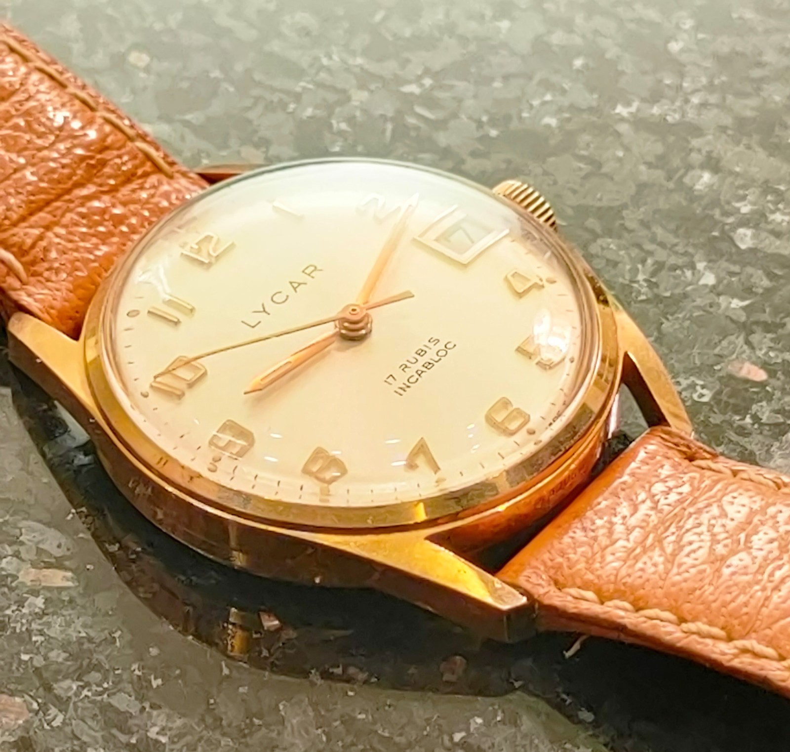 1950s Ultra Rare Vinatge Swiss Mechanical Lycar Full Real Gold Plated