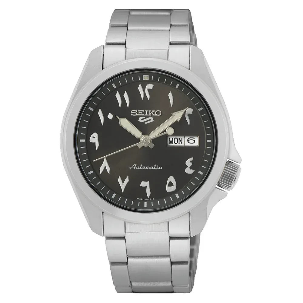 Seiko 5 Rare Automatic Black Arabic Dial SRPH47K1 Stainless Steel Men’s Watch