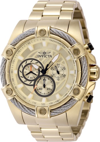 Invicta Men’s 48866 Bolt Quartz Chronograph Gold Dial Watch