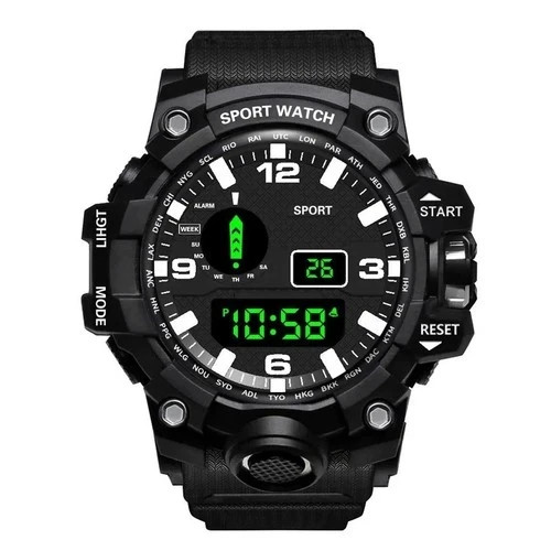 Men Waterproof Digital Sports Watch Military Tactical LED Backlight Wristwatch