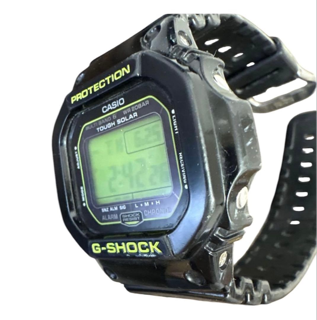 CASIO G-SHOCK GW-M5610B-1 Tough Solar Black Green Digital Watch