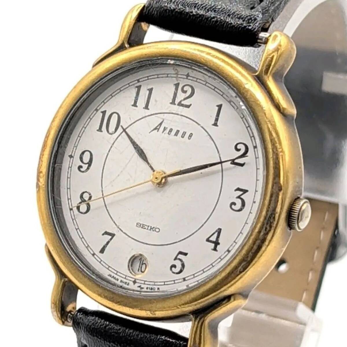 SEIKO AVENUE 5H22 6210 Watch Y2K 00S Seiko Avenue Watch Women’s Quartz Round Gol