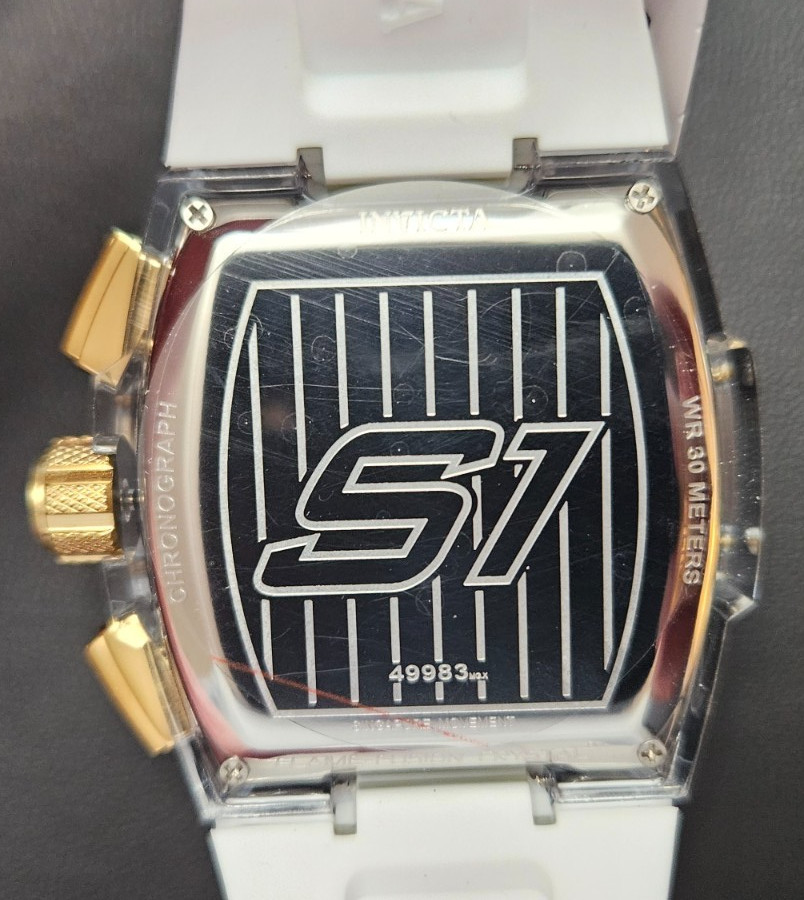 Invicta S1 Rally Vortce Men’s Quartz (IM-Q-304) Watch – 47mm, White (49983) NIB