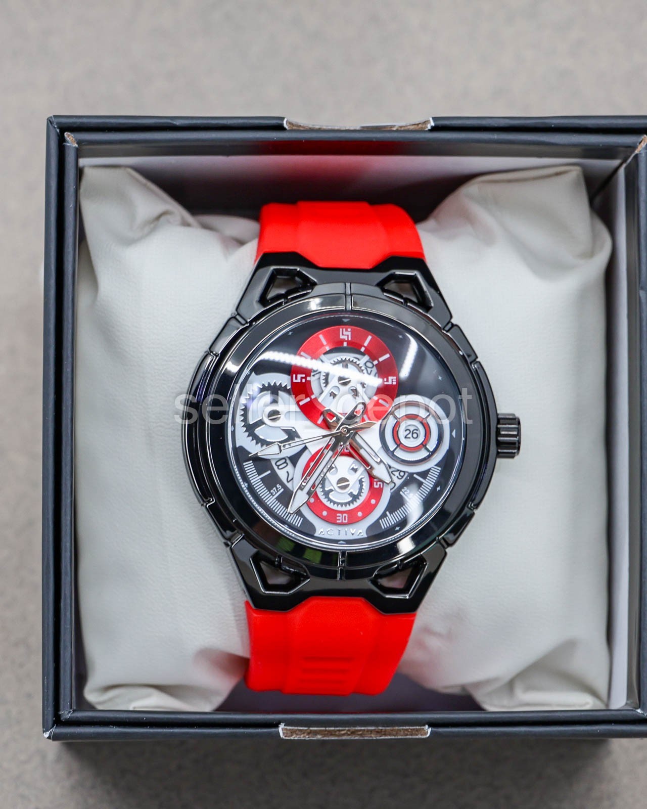 NEW w box Invicta Activa Drift X 44mm Red ACW9349-004 NIB $99 Retail