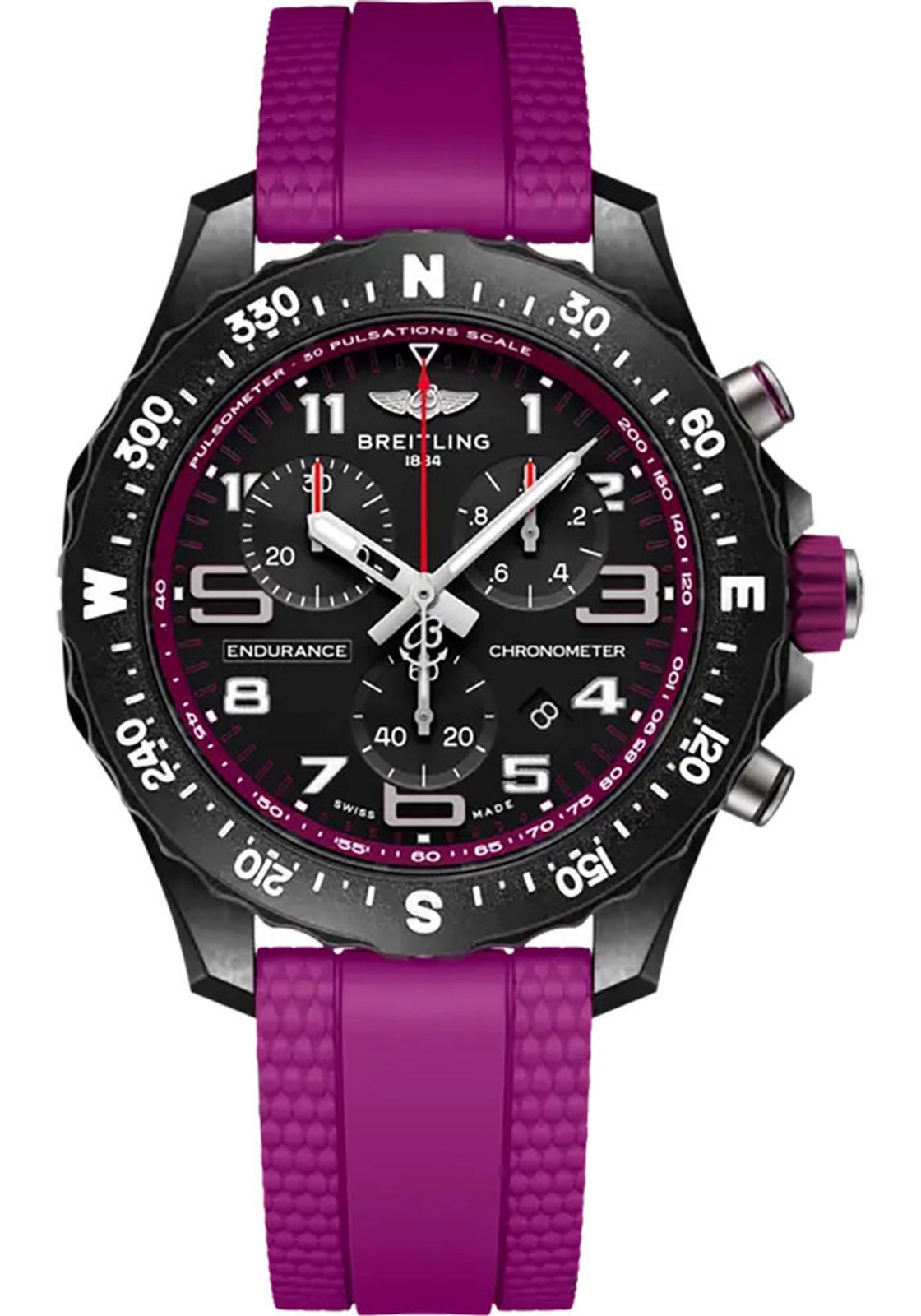 Breitling Endurance Pro Black Rubber Strap X83310F61B1S1 unworn with box Papers