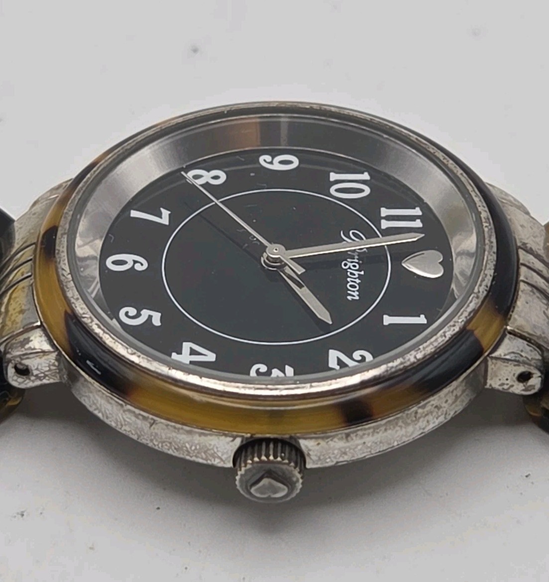 Brighton Monarch 35mm Case Japan Quartz Watch Tortise Shell Band