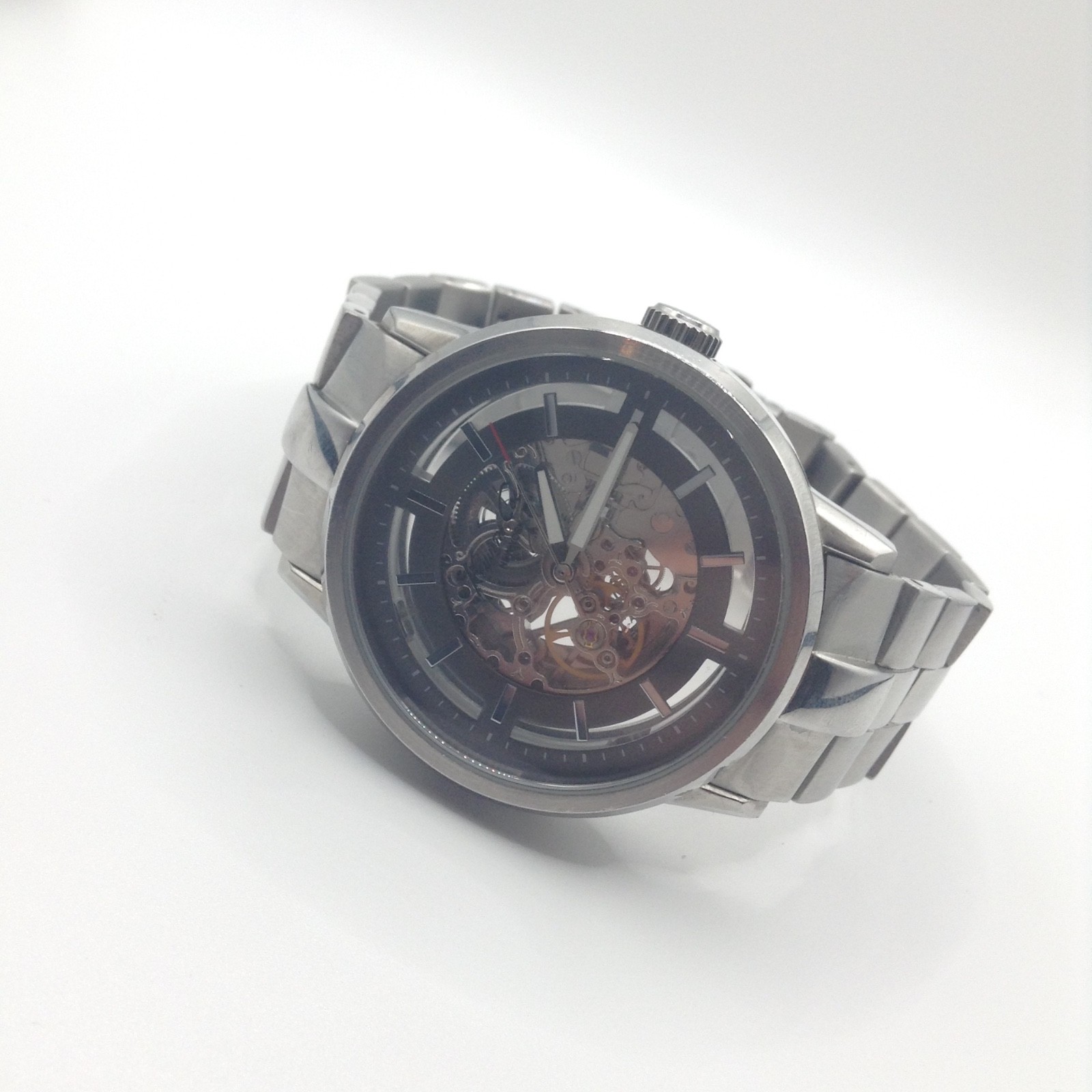 Kenneth Cole KC3925 Automatic Skeleton Dress Watch KC10011576, New Battery