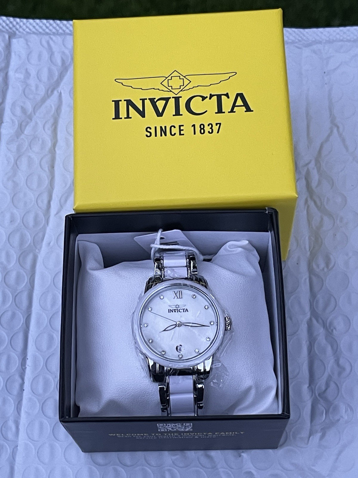 Invicta Celestial Lady Women’s Watch – 34.7mm, Silver & White NEW