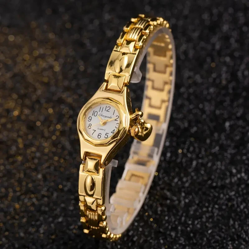 Stylish Round Analog Quartz Bangle Watch Pointer Dial Adjustable Strap Women