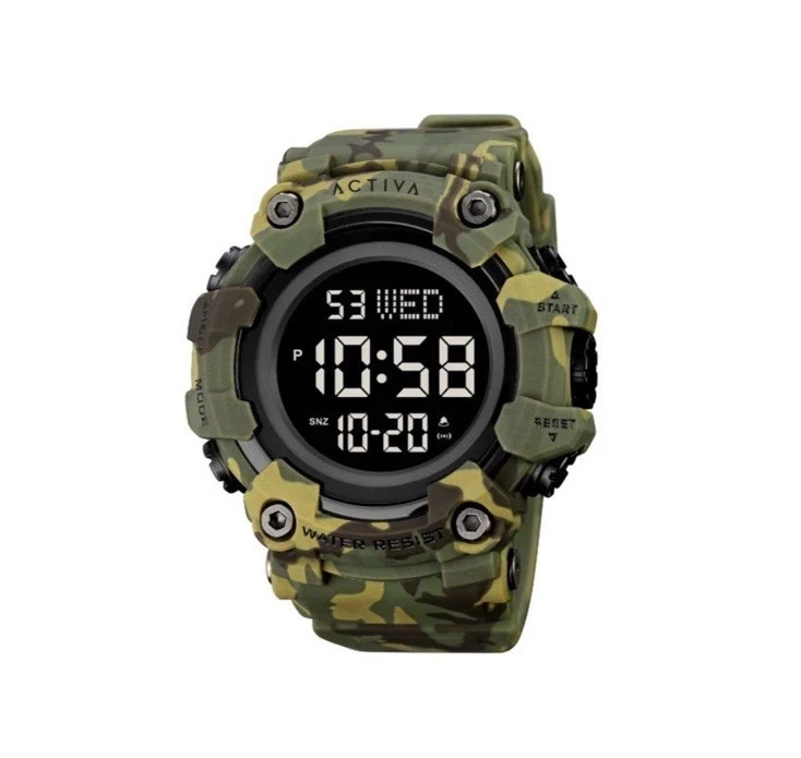 Invicta Activa Digital Men’s Watch – 56mm, Camouflage, Green (ACW1968-001)