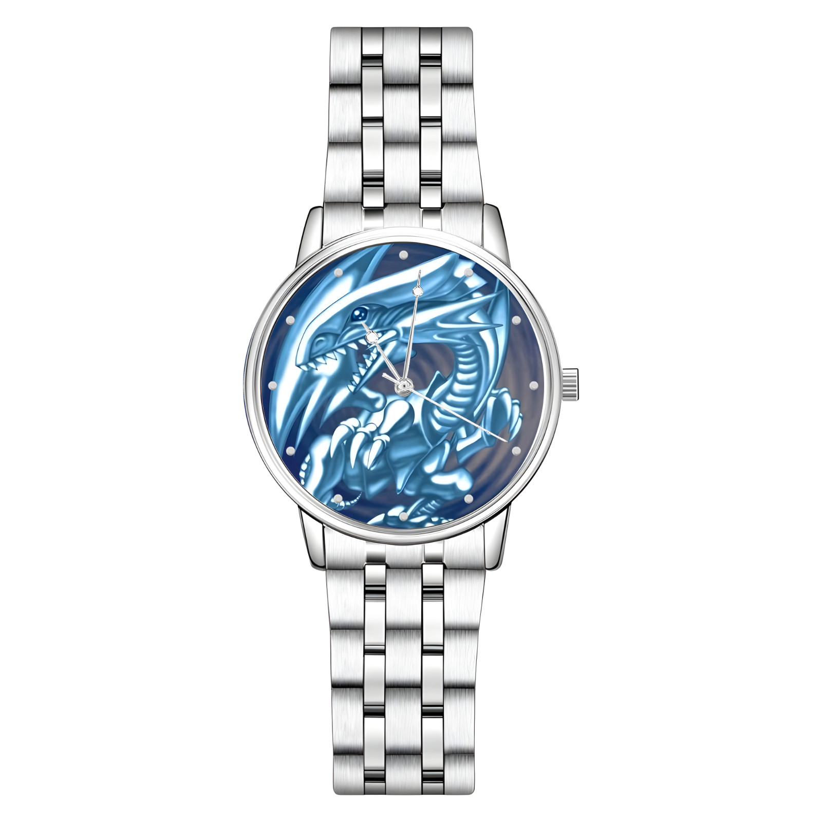 Blue-Eyes White Dragon Art Collection Yu-Gi-Oh! Engraved Wrist Watch