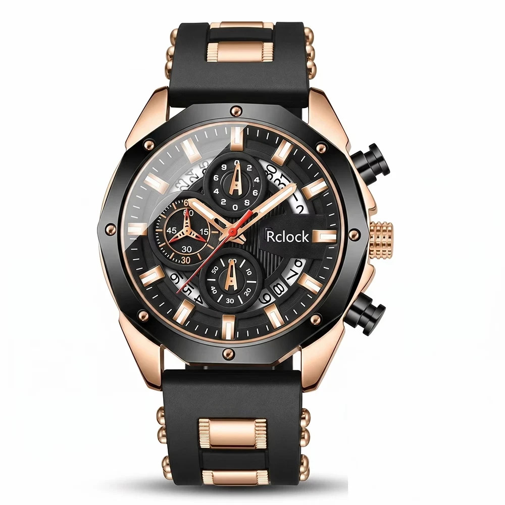 Men’s Quartz Analog Watch Dial Two-Tone Steel Bracelet