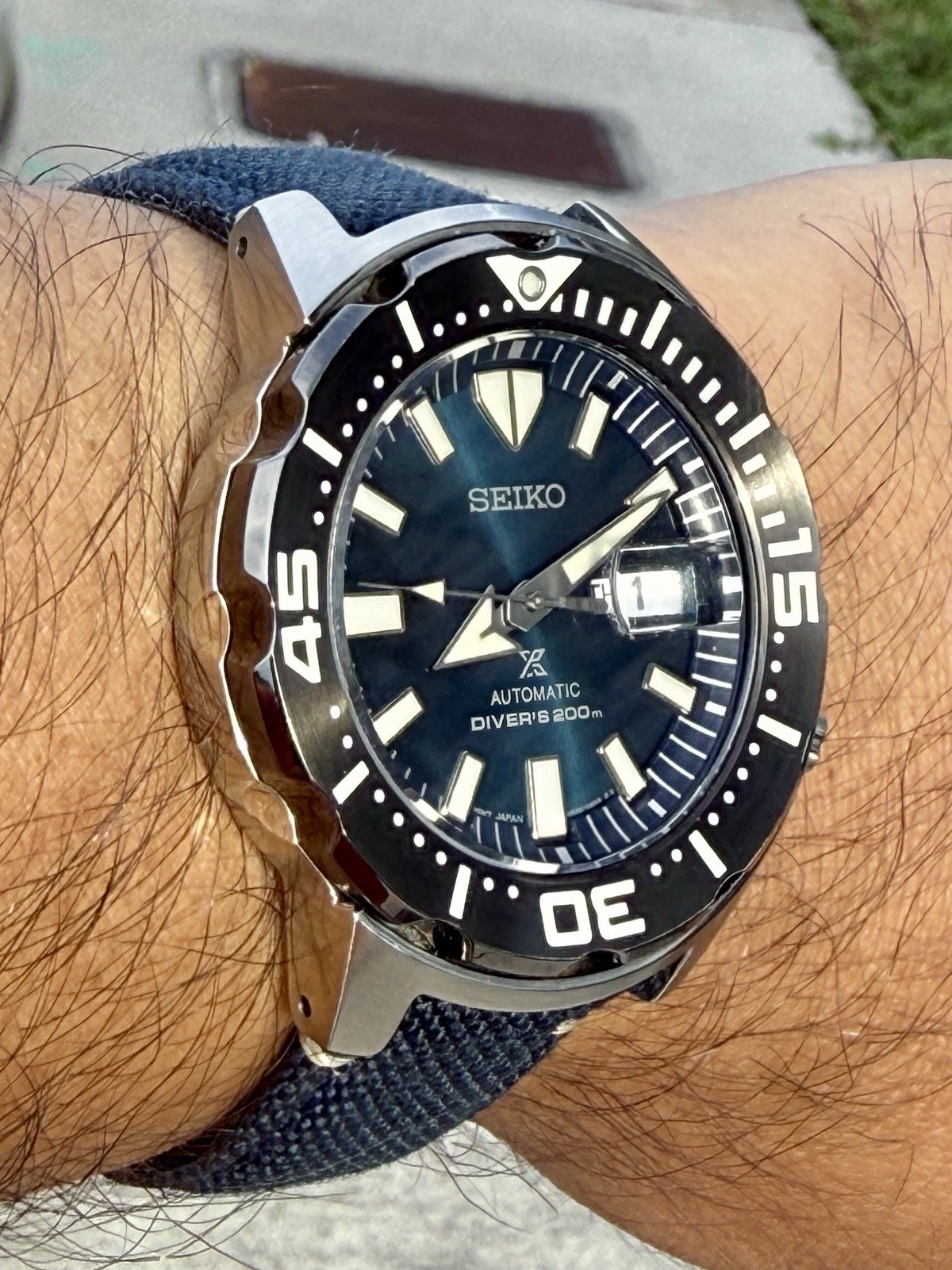 Seiko Monster SRPD25 – Prospex Automatic Diver 200m Blue Dial