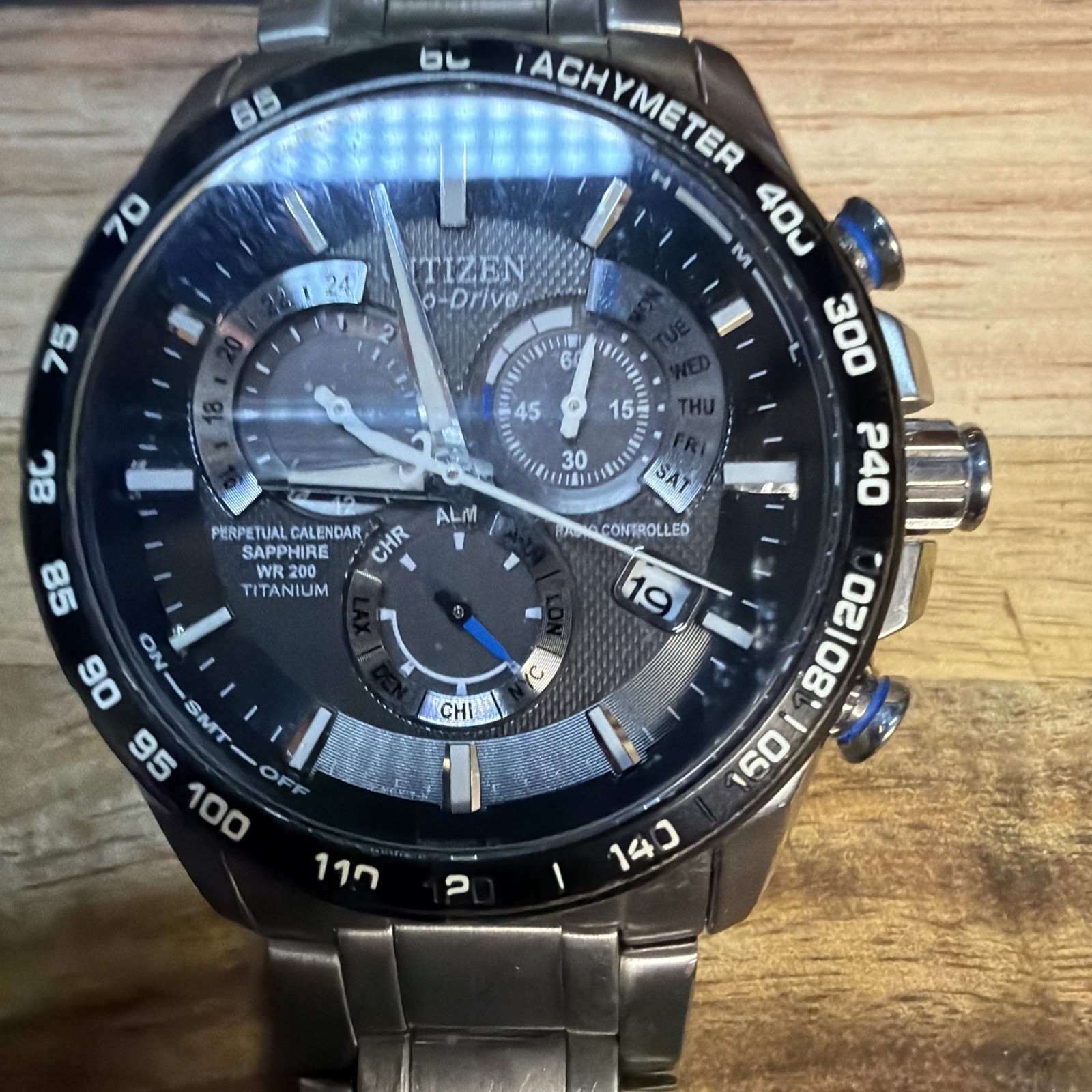Citizen Eco-Drive Perpetual Chrono Radio Controlled E650-S075181 42mm