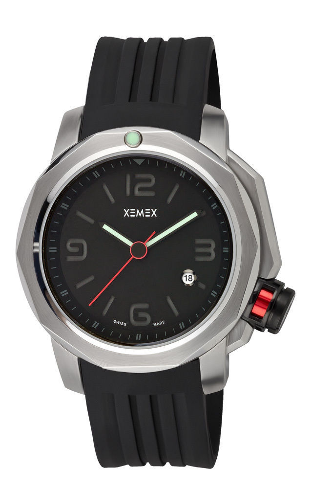 XEMEX Watch X-Tide Designer Modern Markant Stainless Steel Swiss Made 22403.03