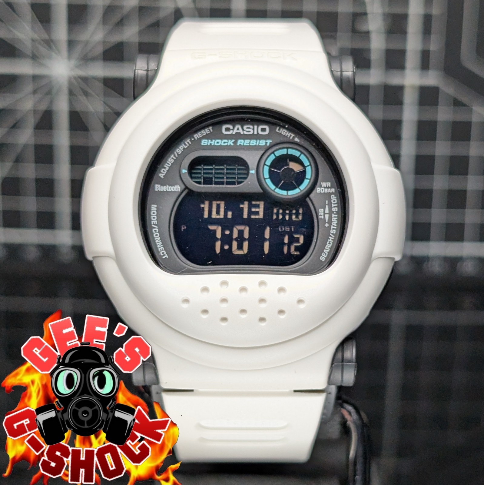 Casio G-Shock Sci-Fi World G-B001 Bluetooth Jason White w/ Glow In The Dark Text