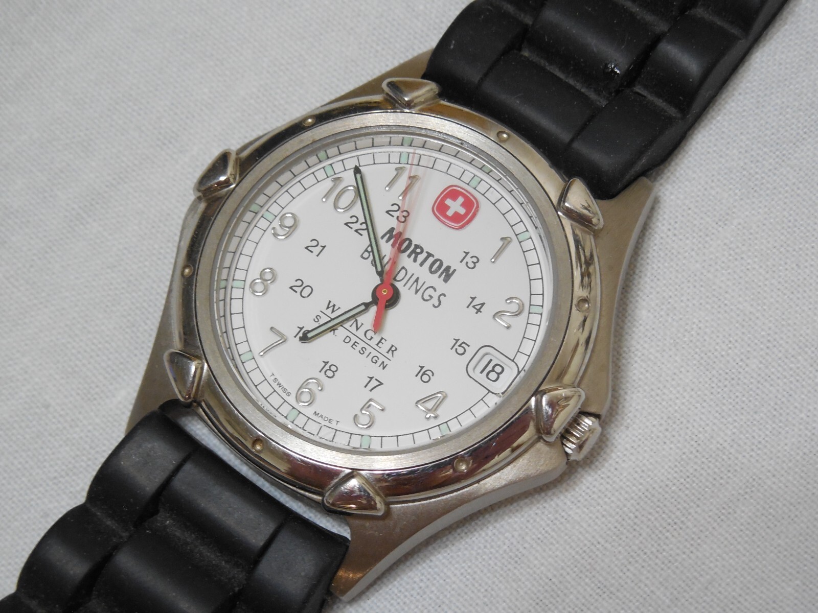 MENS WEGNER S.A.K. DESIGN “MORTON BUILDINGS” WRIST WATCH
