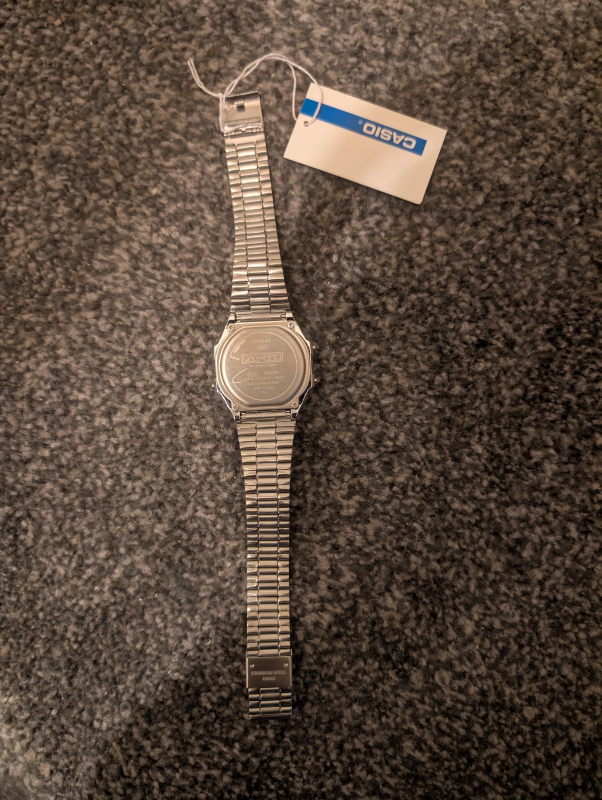Casio Vintage X PAC-MAN A168WEPC-7A Silver Watch New without box