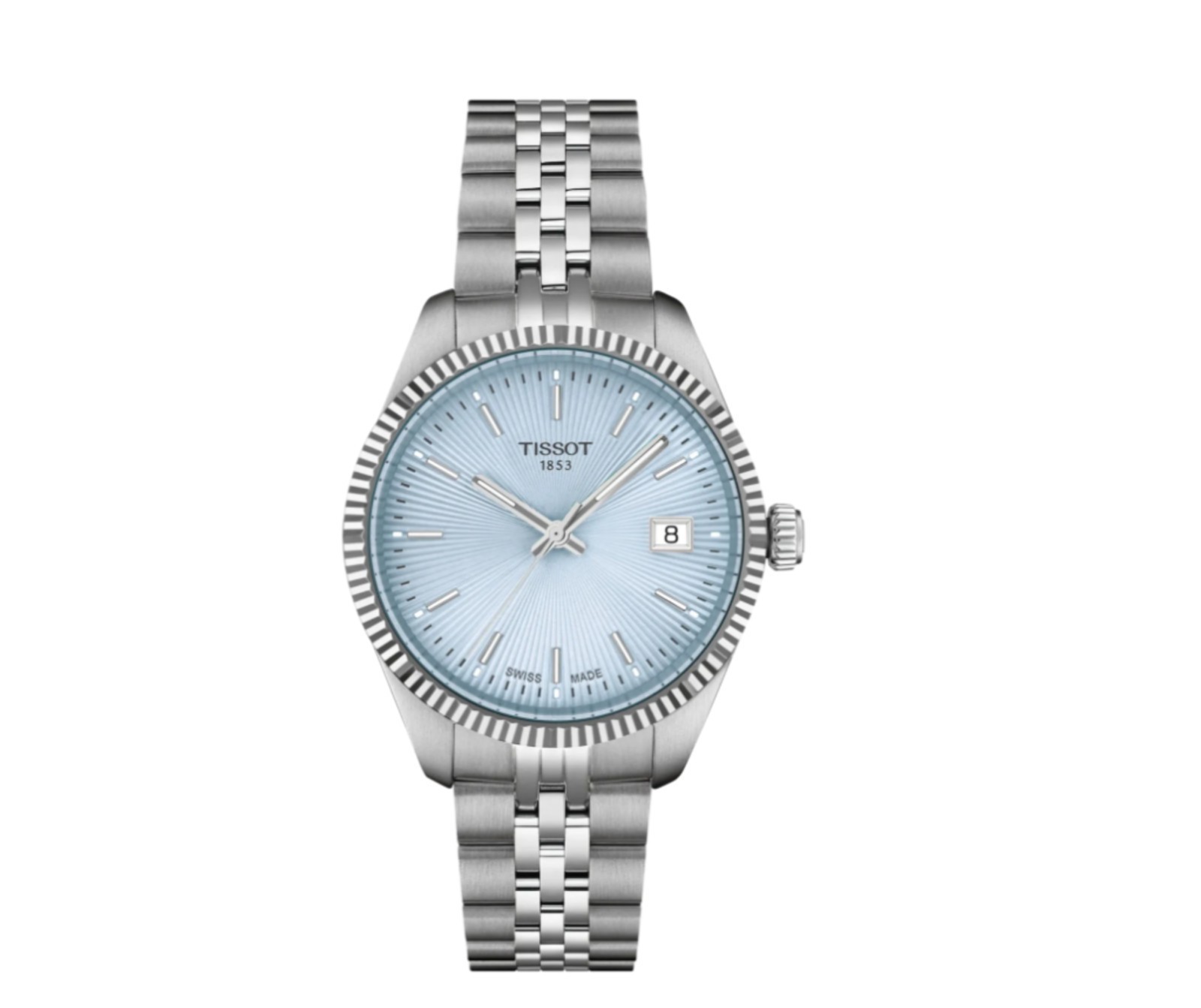 Tissot Women’s Ballade Quartz Ice Blue Ladies Watch – T1562101135100 NEW