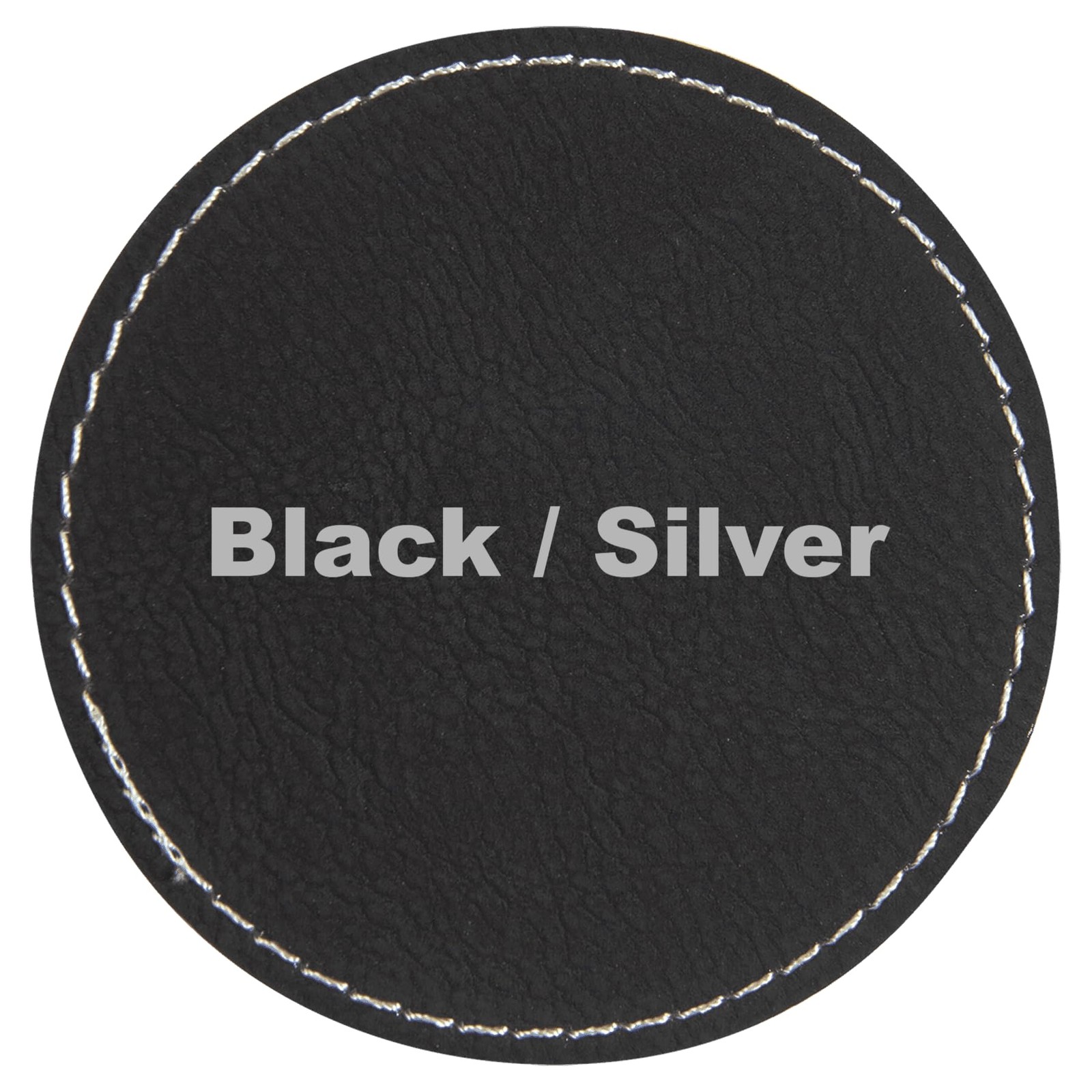 2.5″ Round Blank Laserable Leatherette Hat Patches with Adhesive Faux Leather…
