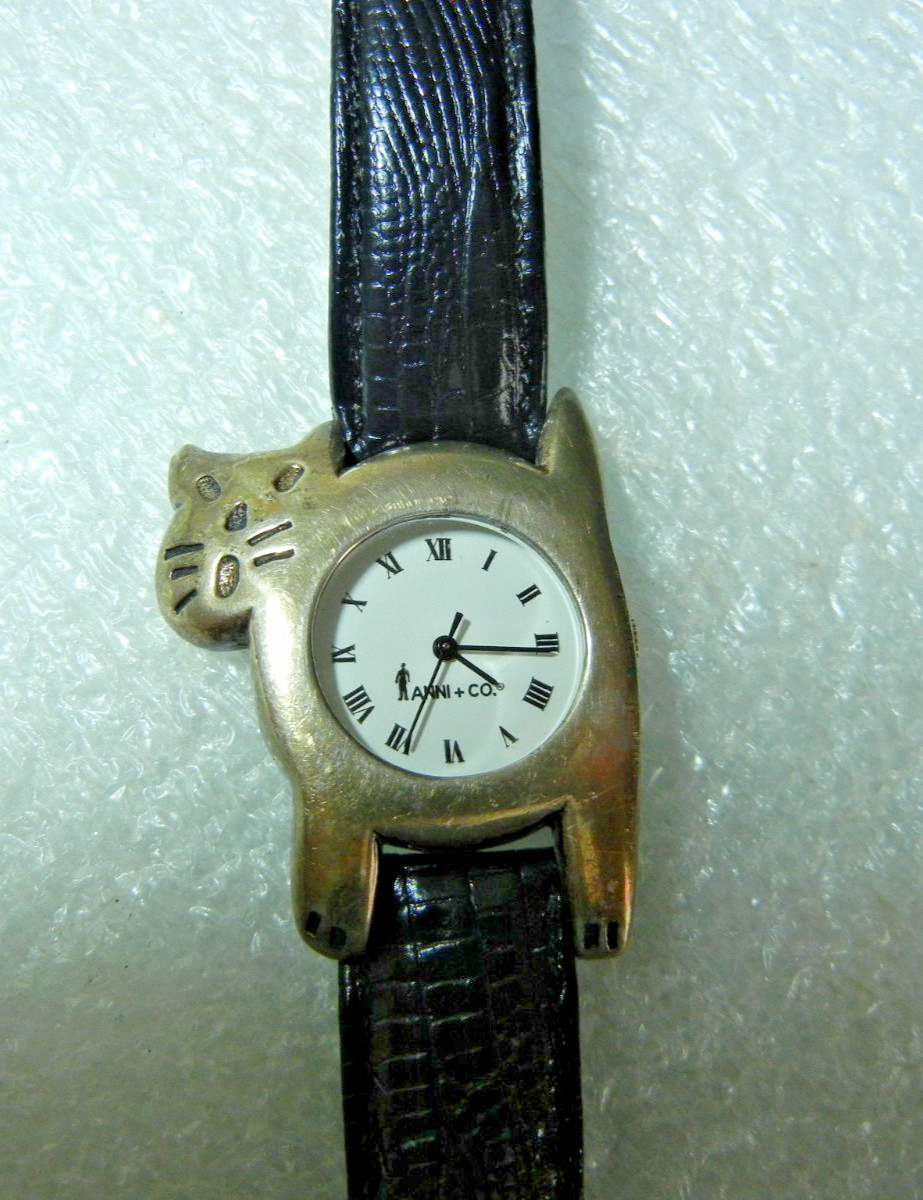 ANNI + CO Ladies .925 Sterling Silver Quartz CAT Watch with New battery