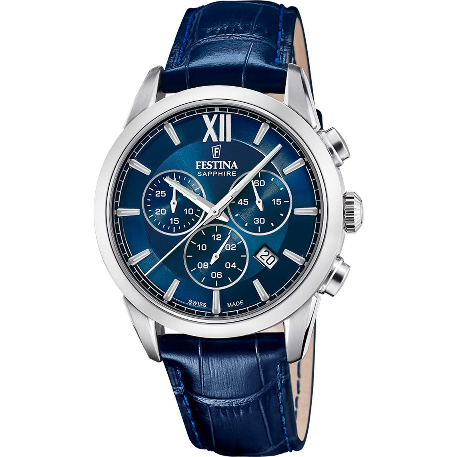 Festina Swiss CHRONOGRAPH Stainless Steel 41mm Quartz Wristwatch F20041-2