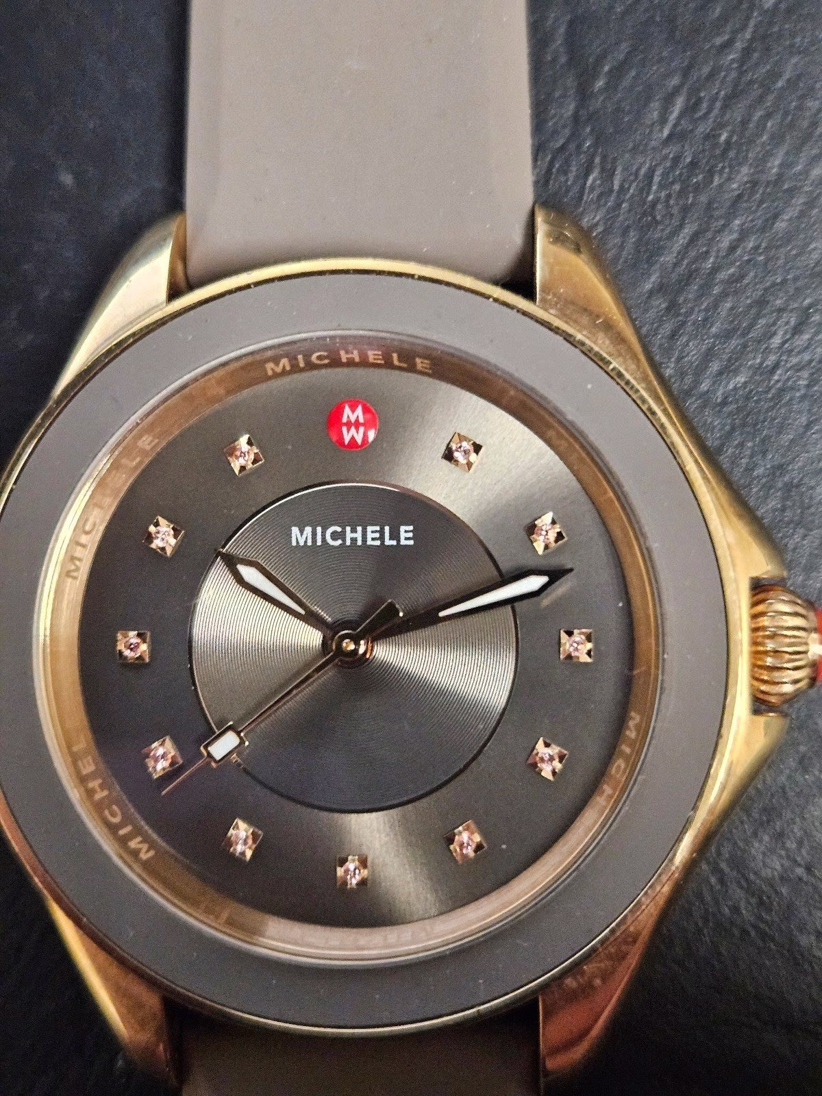 Michele Sunburst Cape Topaz Dial Watch – MWW27A000005 Gemstones
