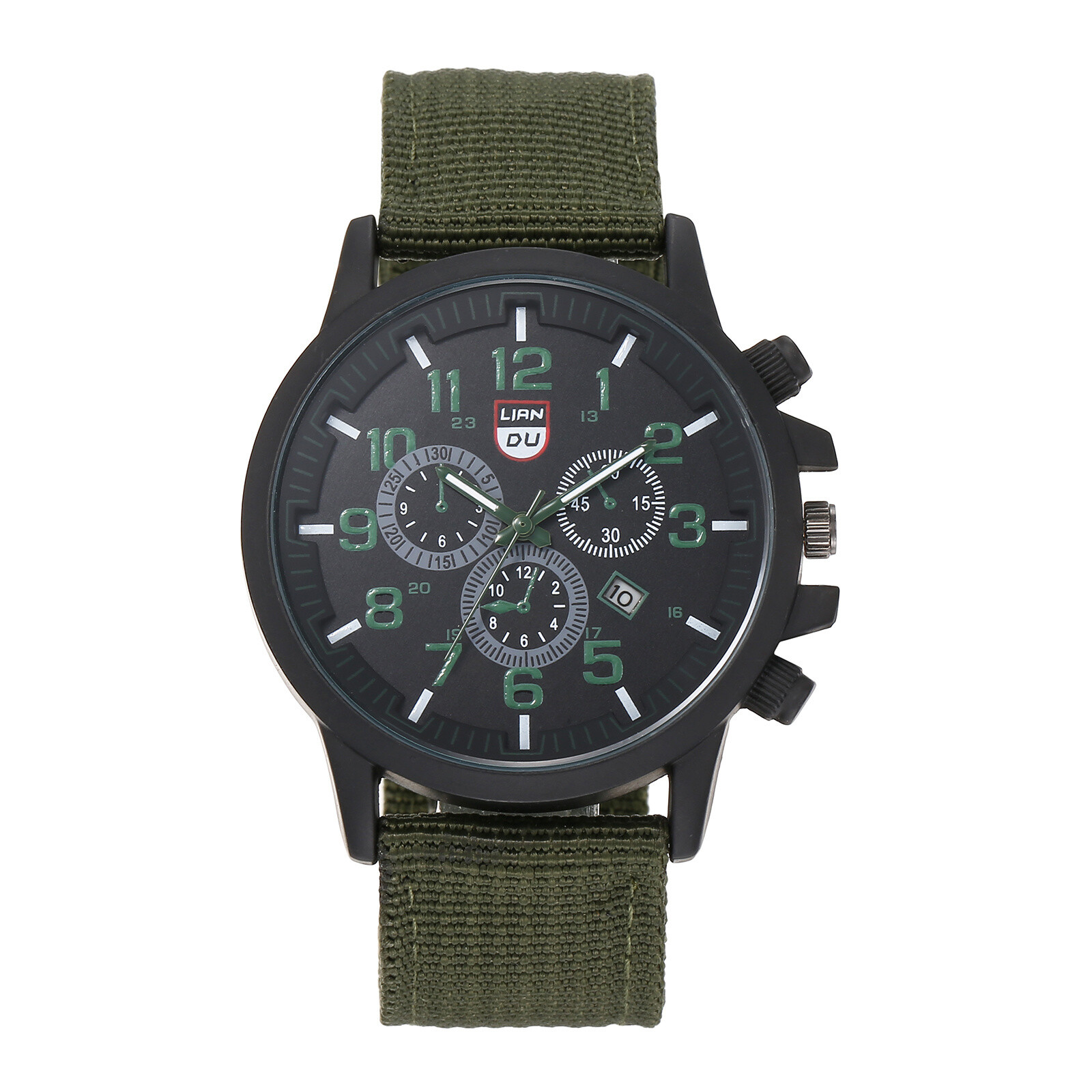Men Sports Quartz Date Nylon Band Relojes De Hombre Wrist Watches Canvas Watch D