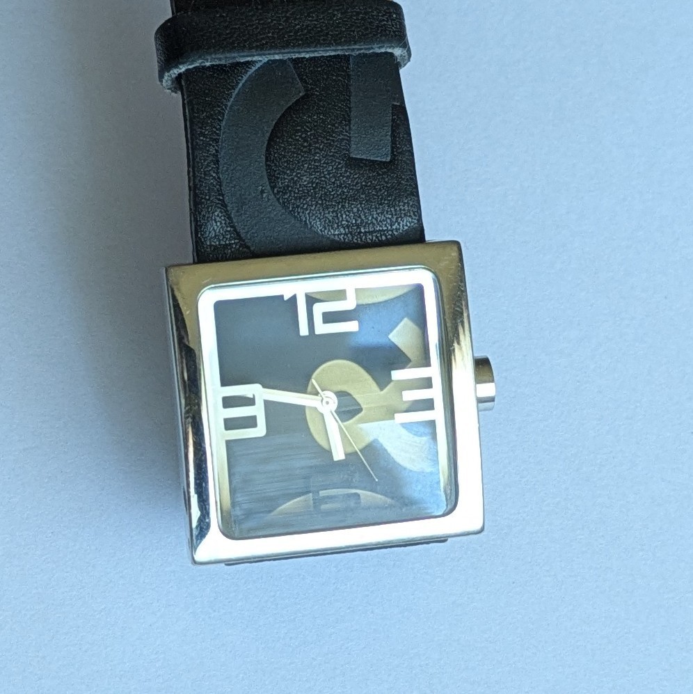 Vintage Dolce & Gabbana Watch, Authentic leather strap, designer wristwatch