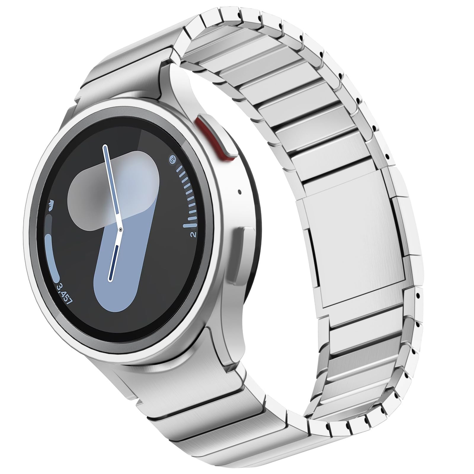 FULLIFE Band for Samsung Galaxy Watch 7 6 5 4 40mm 44mm, Stainless Steel