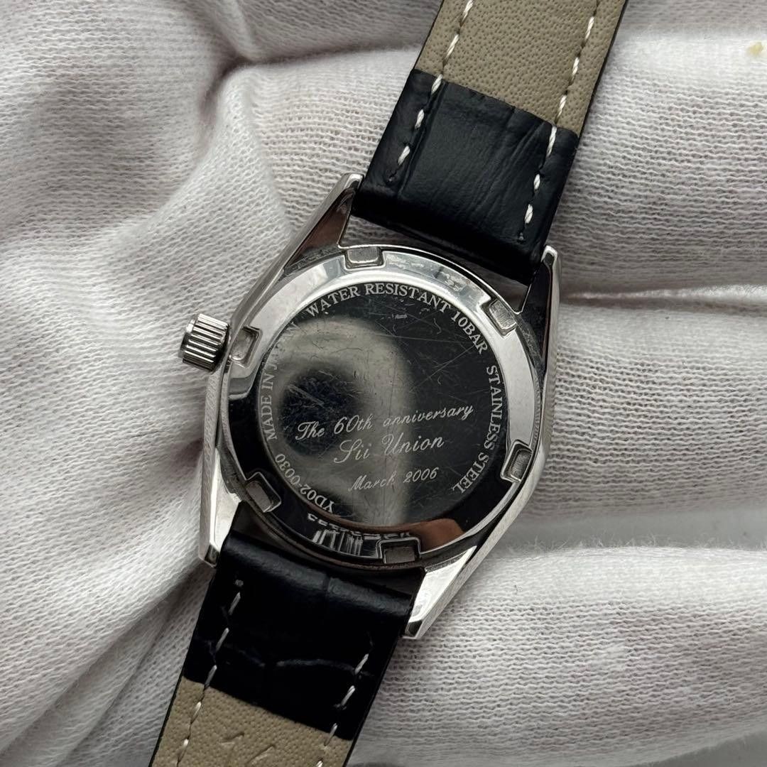 SEIKO Sii Union YD02-0030 Automatic Date Women’s Watch Black Silver
