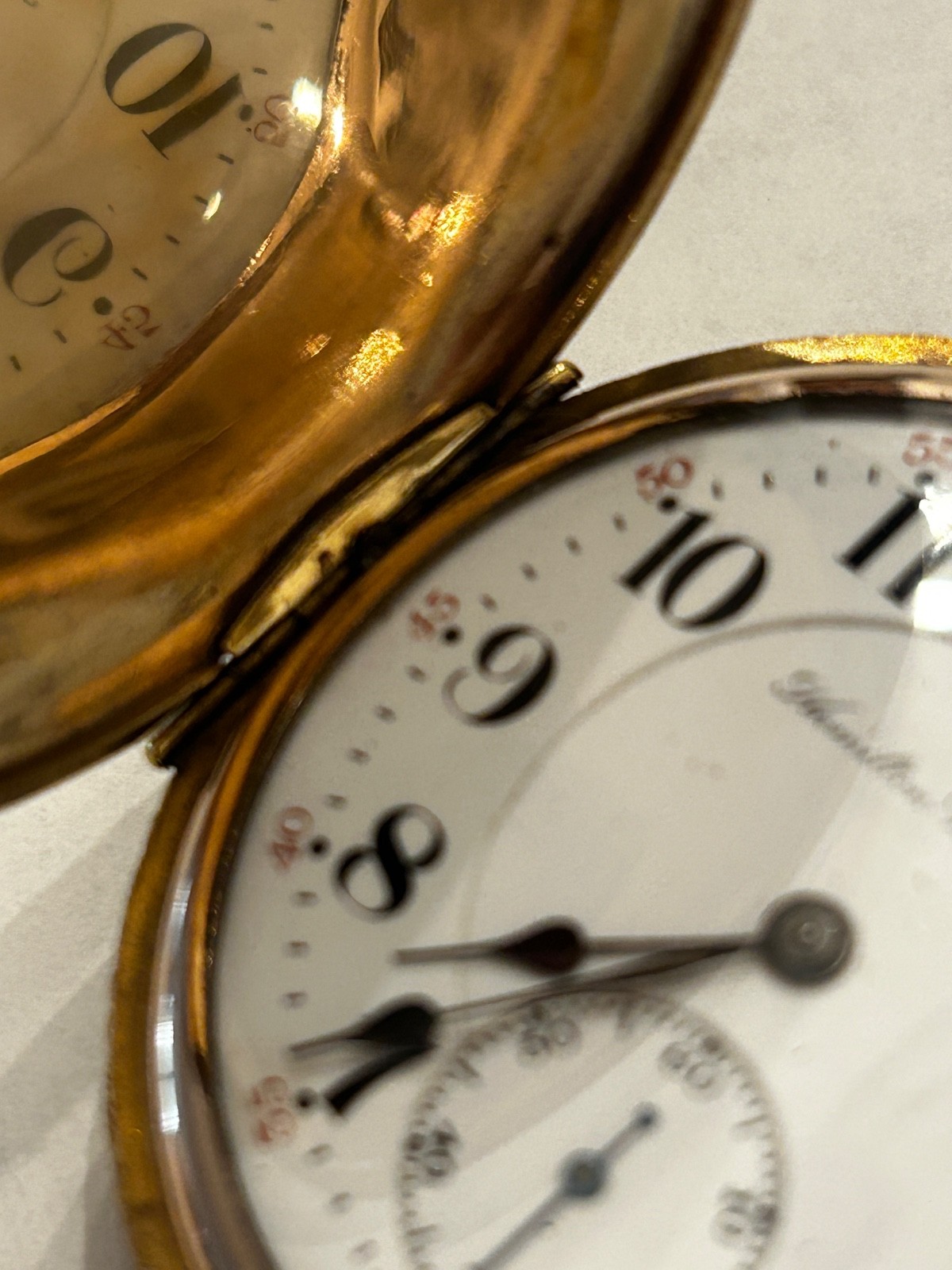 16s Hamilton 993 hunter pocket watch