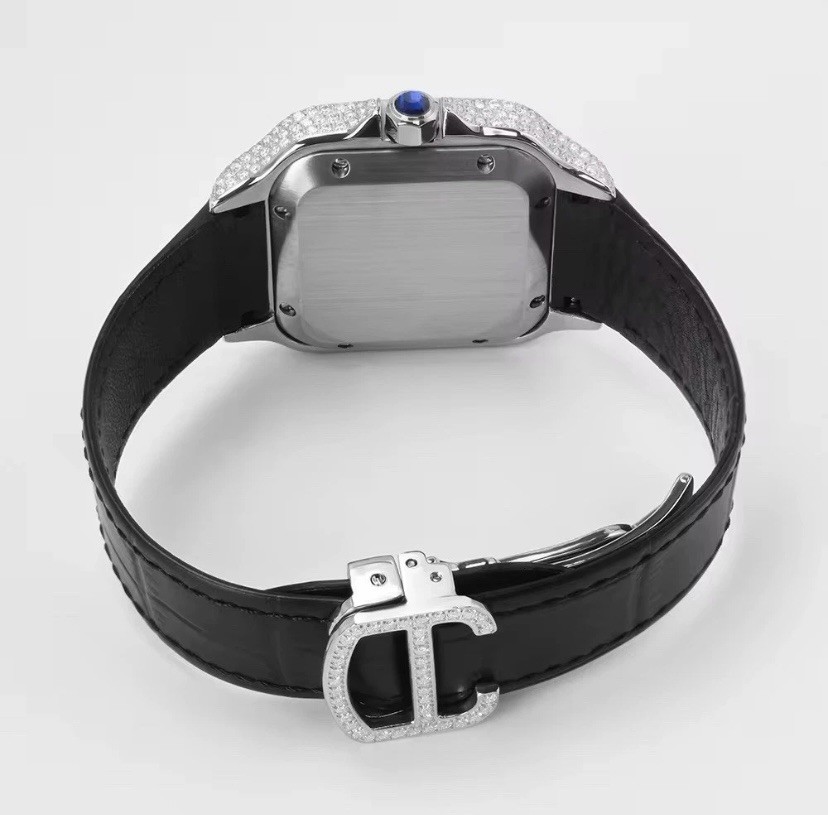 Men’s Limited Moissanite Watch GRA Certified Iced Out Leather Band