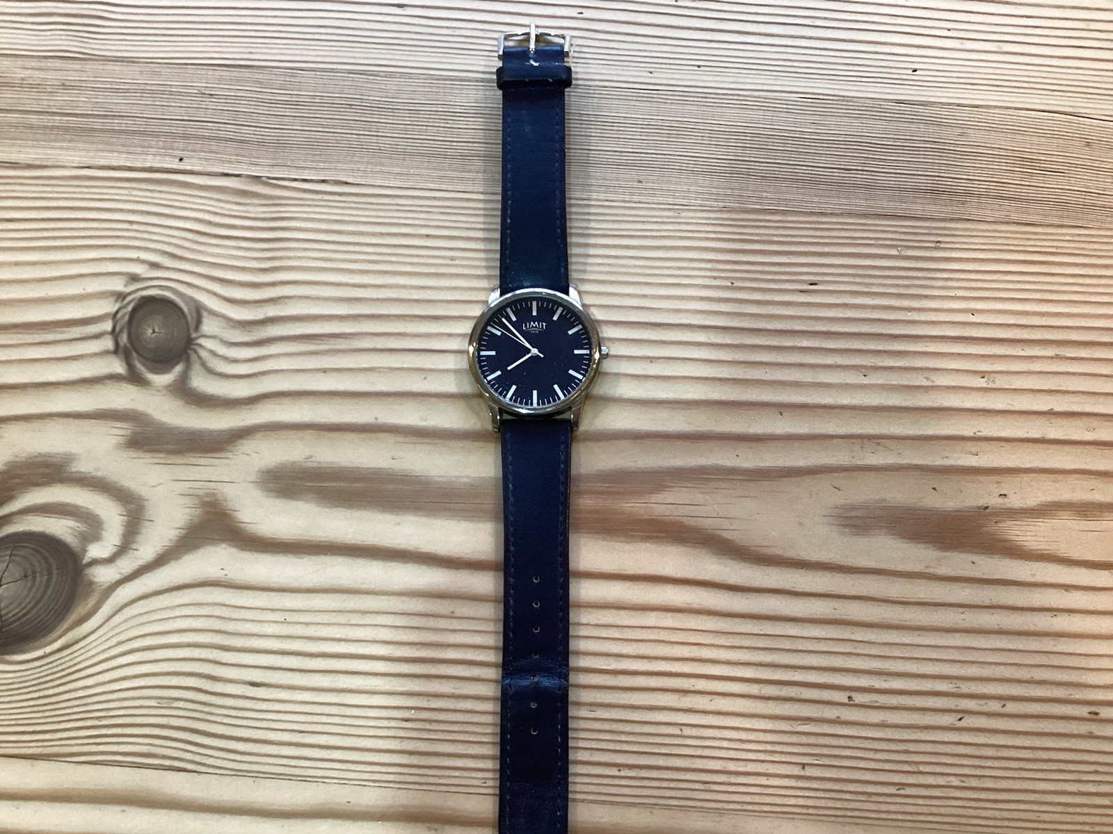 Blue Dial And Leather Blue Strap LIMIT Watch 1912…excellent Timekeeper !