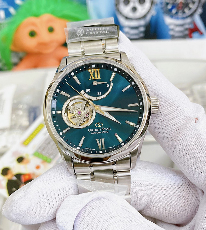 Orient Star Automatic Sapphire Crystal Green Dial Men’s Watch RE-AT0002E