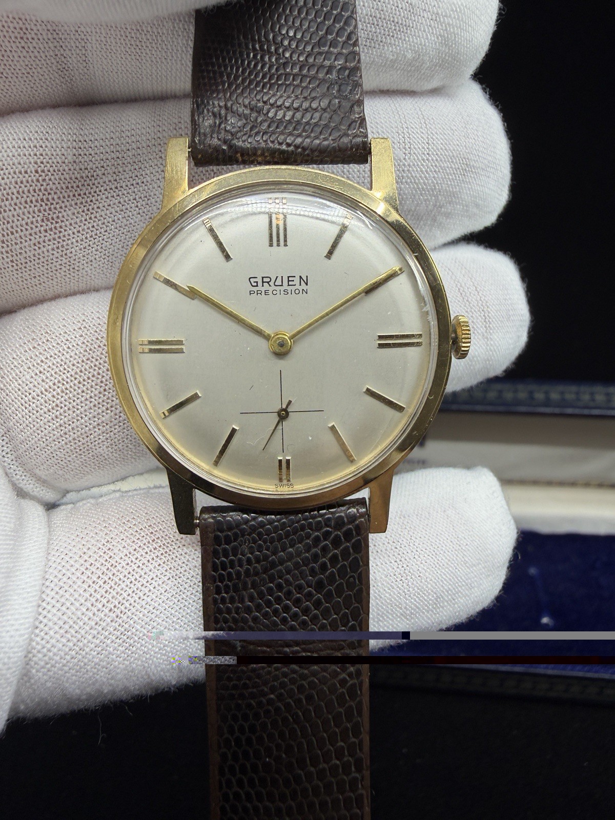 Gruen 510 Men’s Manual Wind Watch 1960s Vintage Swiss 17Jewels