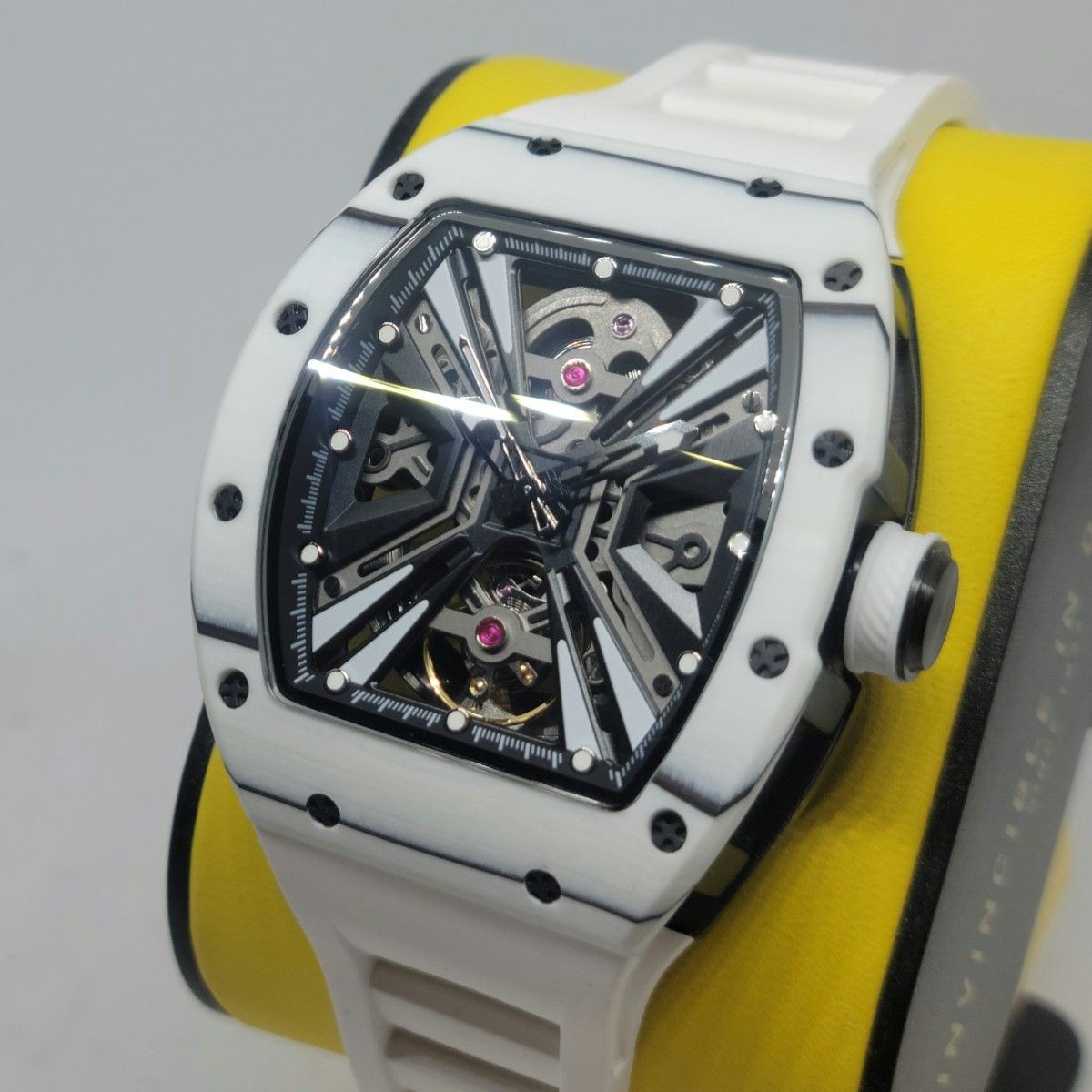 Invicta 49028 S1 Rally Vortex Automatic Watch White Rubber