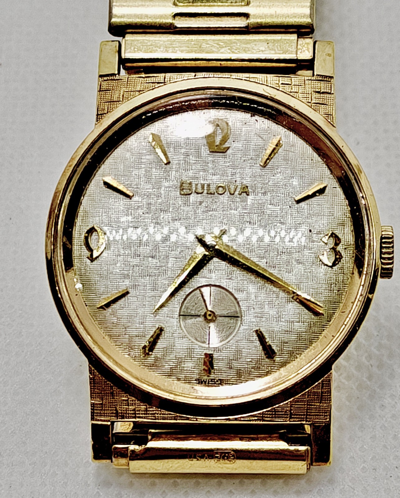 Vintage 1963 Bulova American Eagle Men’s Watch 11AF Textured Dial