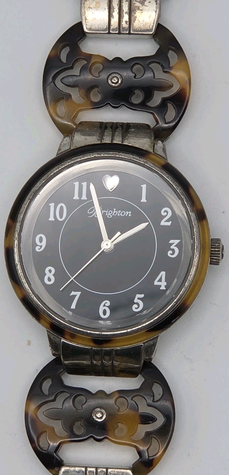 Brighton Monarch 35mm Case Japan Quartz Watch Tortise Shell Band