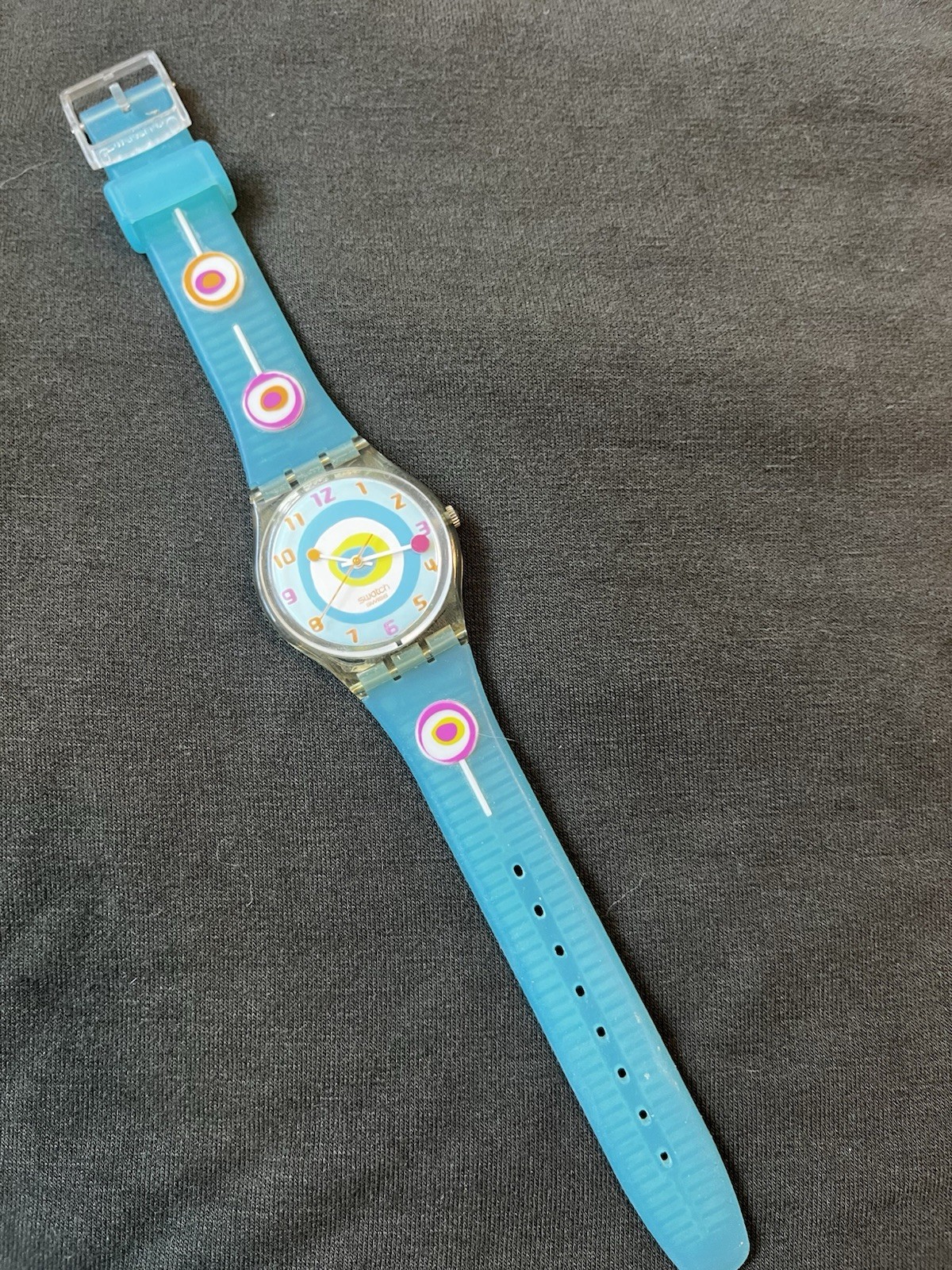 Swatch Watch 2004 “Minty Mouthful” Unisex Swiss Made GE157 Vintage New Battery