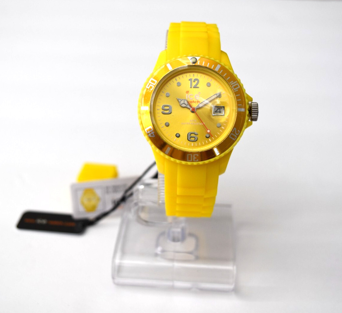 Ice Sili Yellow Silicone Medium 40mm SI.YW.U.S.09 Watch