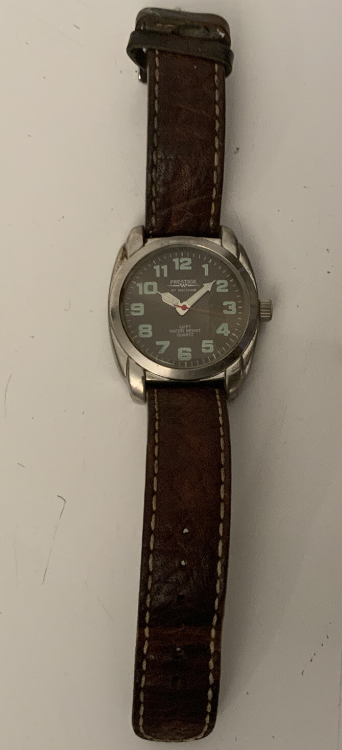 Prestige by Waltham Watch Leather Band W1831 #377