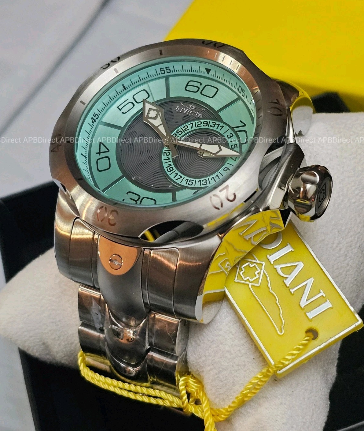 Invicta – VENOM – Partial Skeleton Gray & BLUE Dial 100m SS Bracelet mens watch