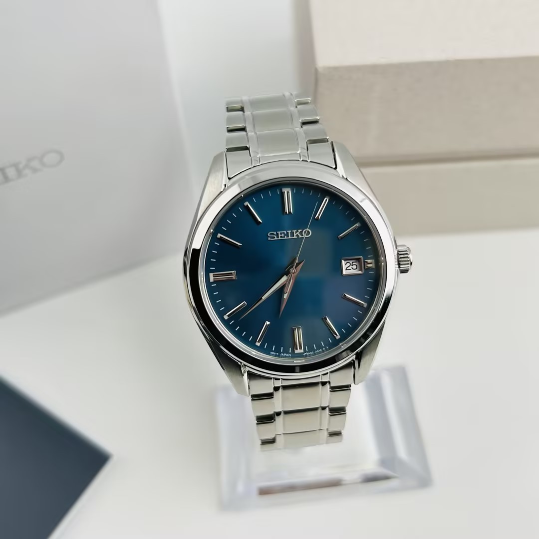 Seiko Essentials SUR525 Blue Dial Men’s Stainless Steel Quartz Watch 40.2mm