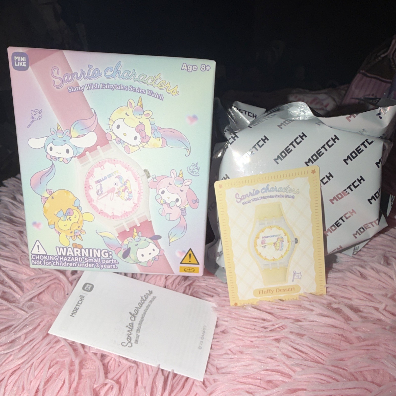 Sanrio Starry Wish Fairytales Quartz Analog Watch – Fluffy Desert – Pompompurin