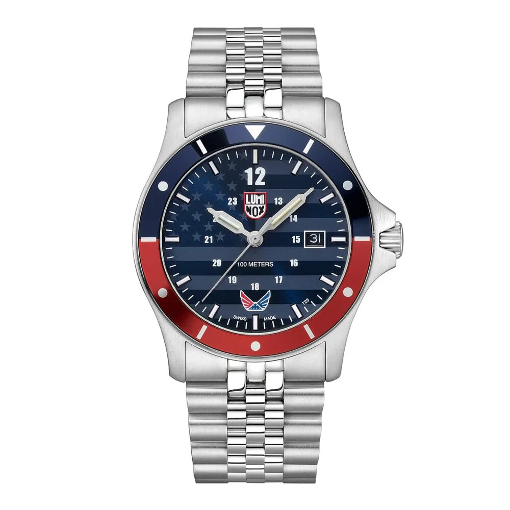 LUMINOX XS.0914.VOL VOLITION AMERICA ‘Minuteman’ Swiss Made Dress Watch 42 mm